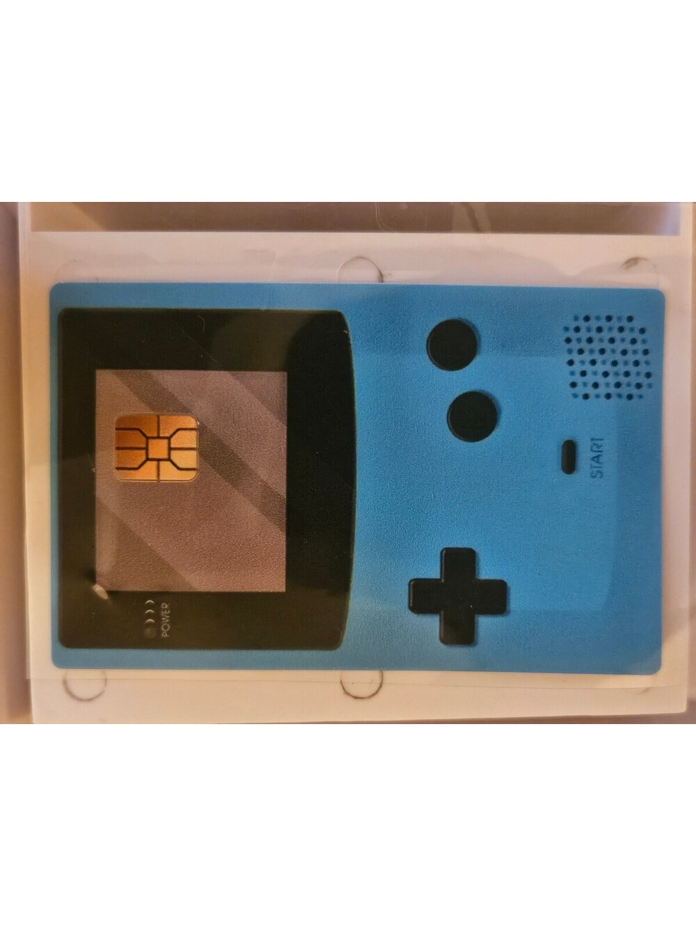 Handheld video game (Blue/Black) Bank/Credit/Debit Card Skin Sticker - NEW